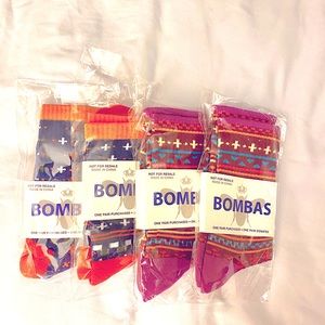 Bombas- 4 pairs of brand new socks - small